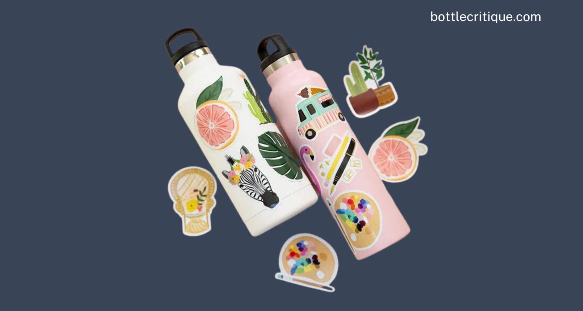 How to Wash a Water Bottle With Stickers?